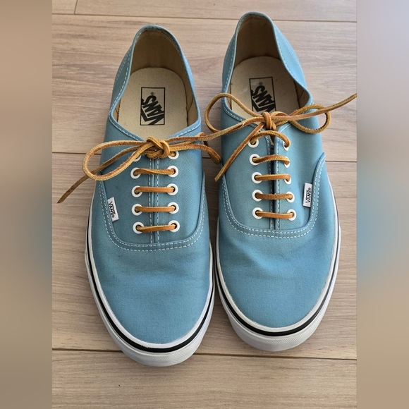 Mens Van's blue Authentic Brushed twill sneaker - Picture 1 of 8